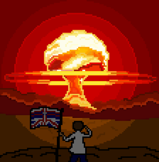 SpikeViper setting off a nuke in the distance
